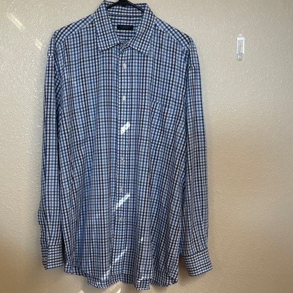 Canali Other - Canali Blue and White Plaid Men's Shirt